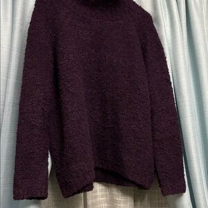 LOFT Deep Purple Turtleneck Sweater